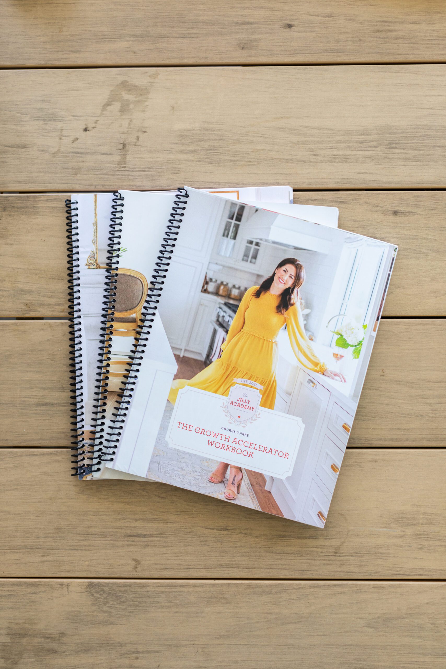 Jillian Harris' Workbooks for The Jilly Academy, ready for the Fall Semester. 