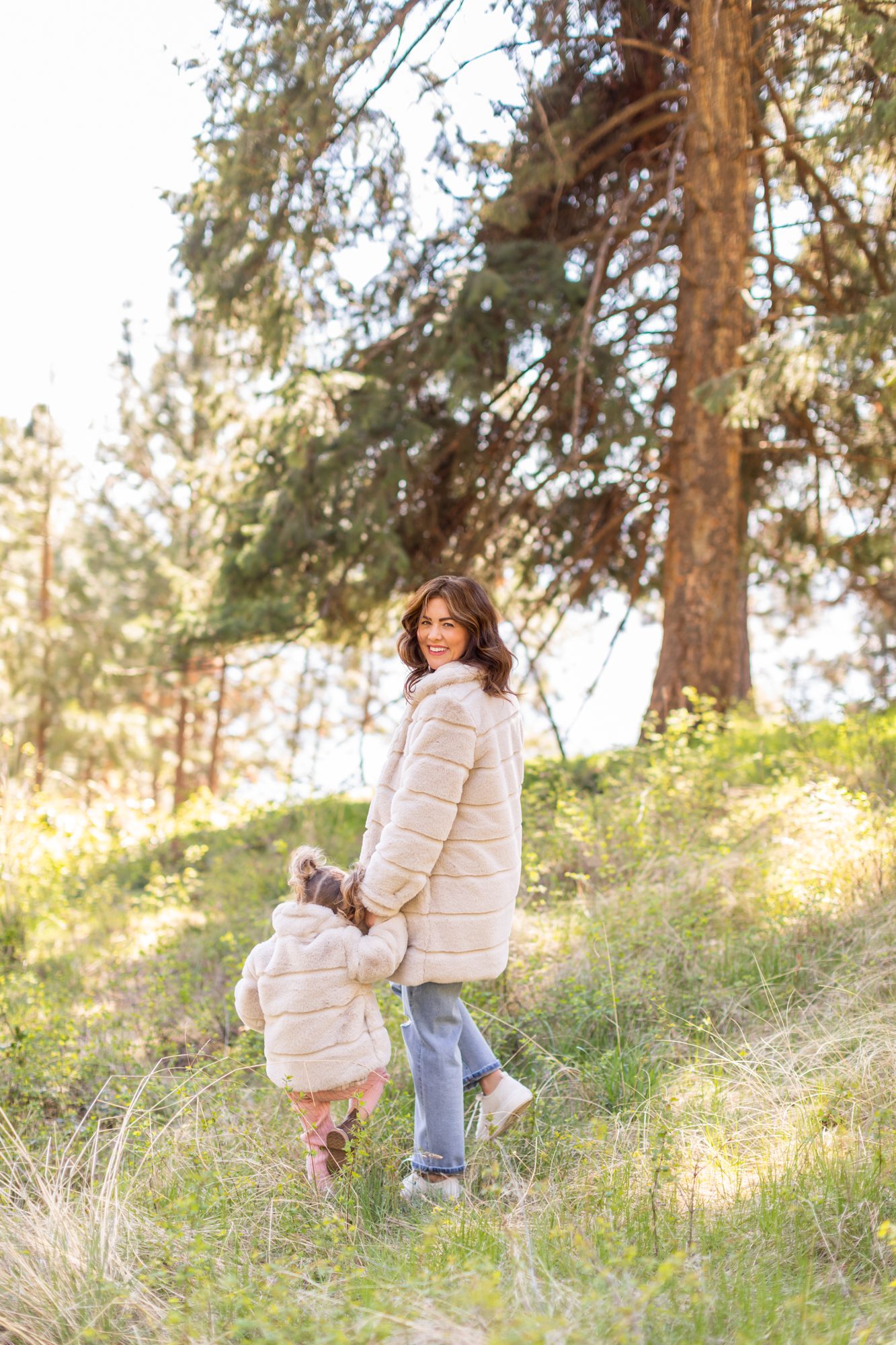 Jillian Harris x Joe Fresh Matching Faux Fur Jackets 2021