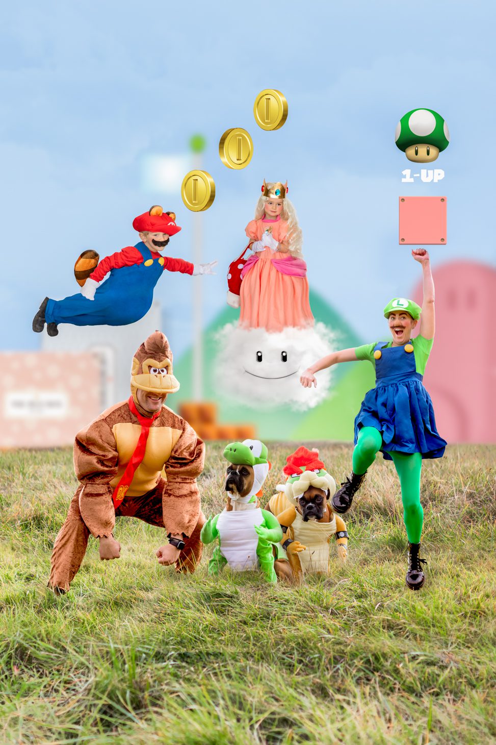 Super Mario Family Halloween Costume