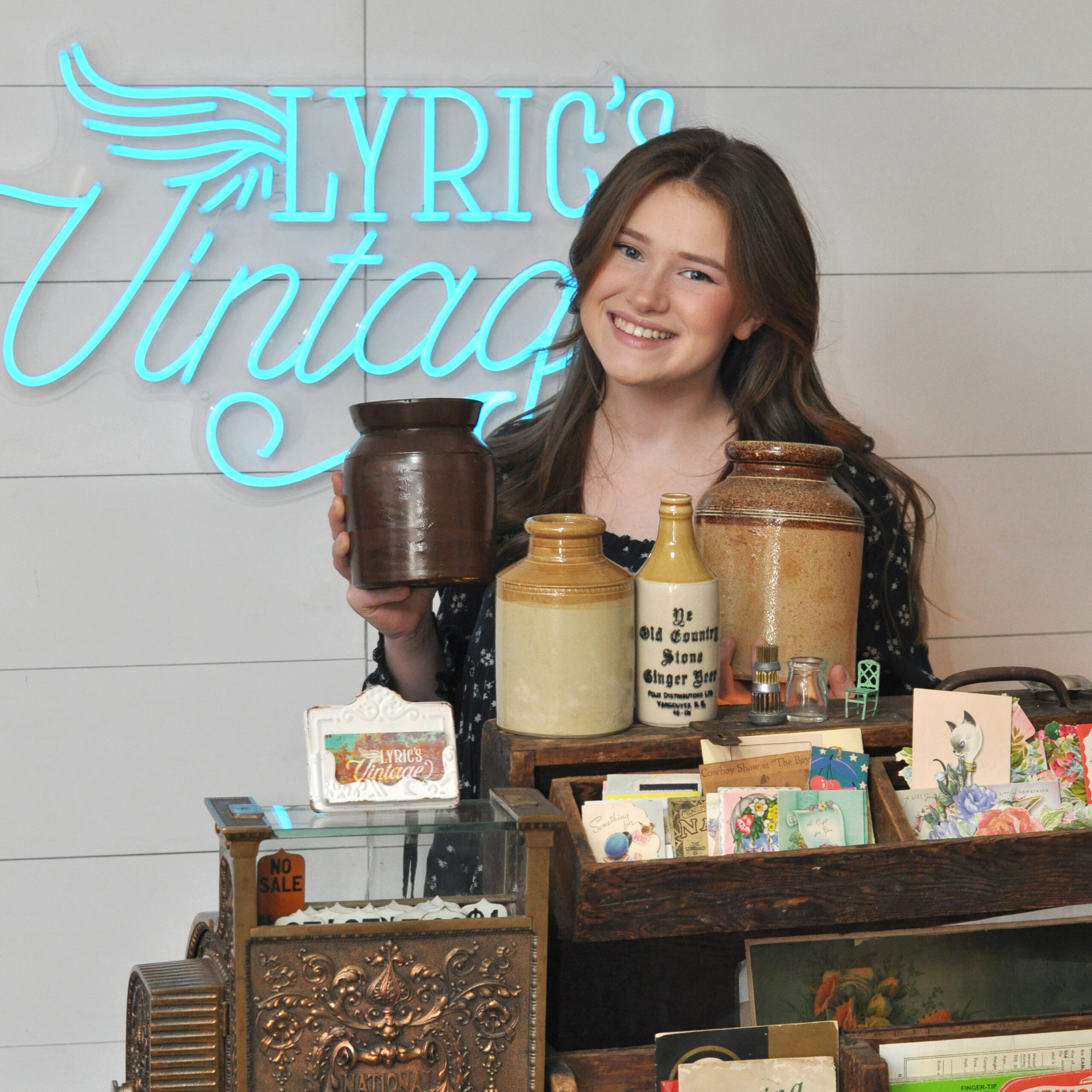 Lyric with vintage finds 