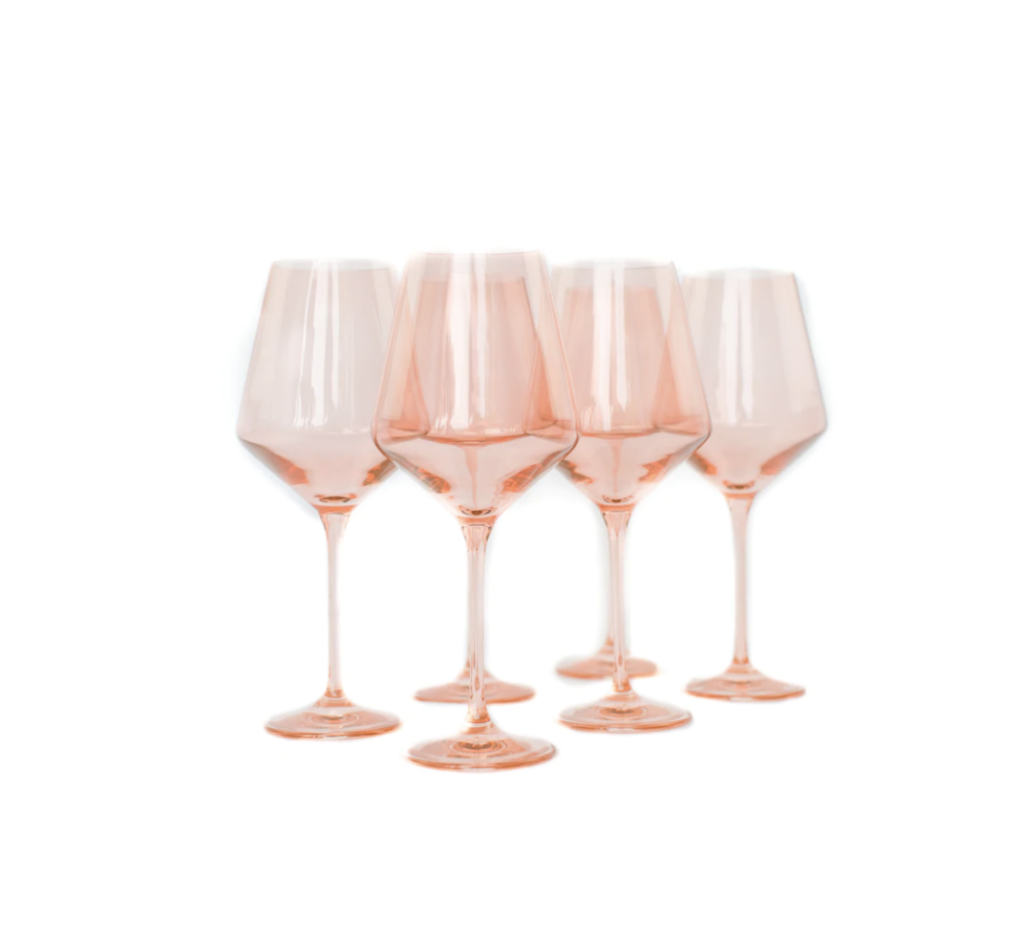 Women-owned brand Estelle Colored Glassware for Jillian Harris blog