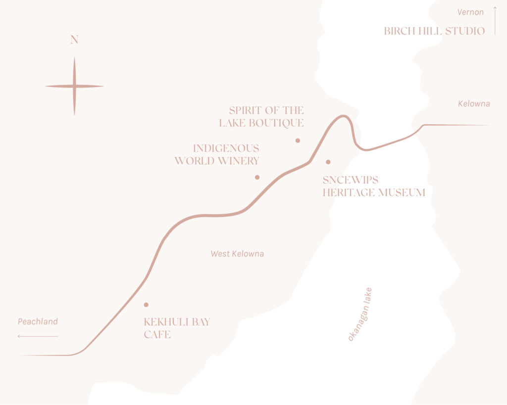 Map of where you can purchase Orange Shirt's from in West Kelowna