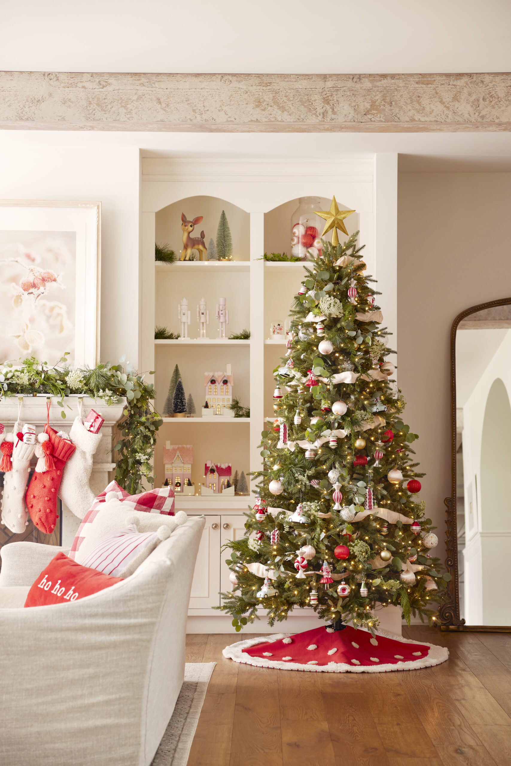 Featuring the Reversible Pom-Pom Tree Skirt from The Jillian Harris x CANVAS Christmas Collection