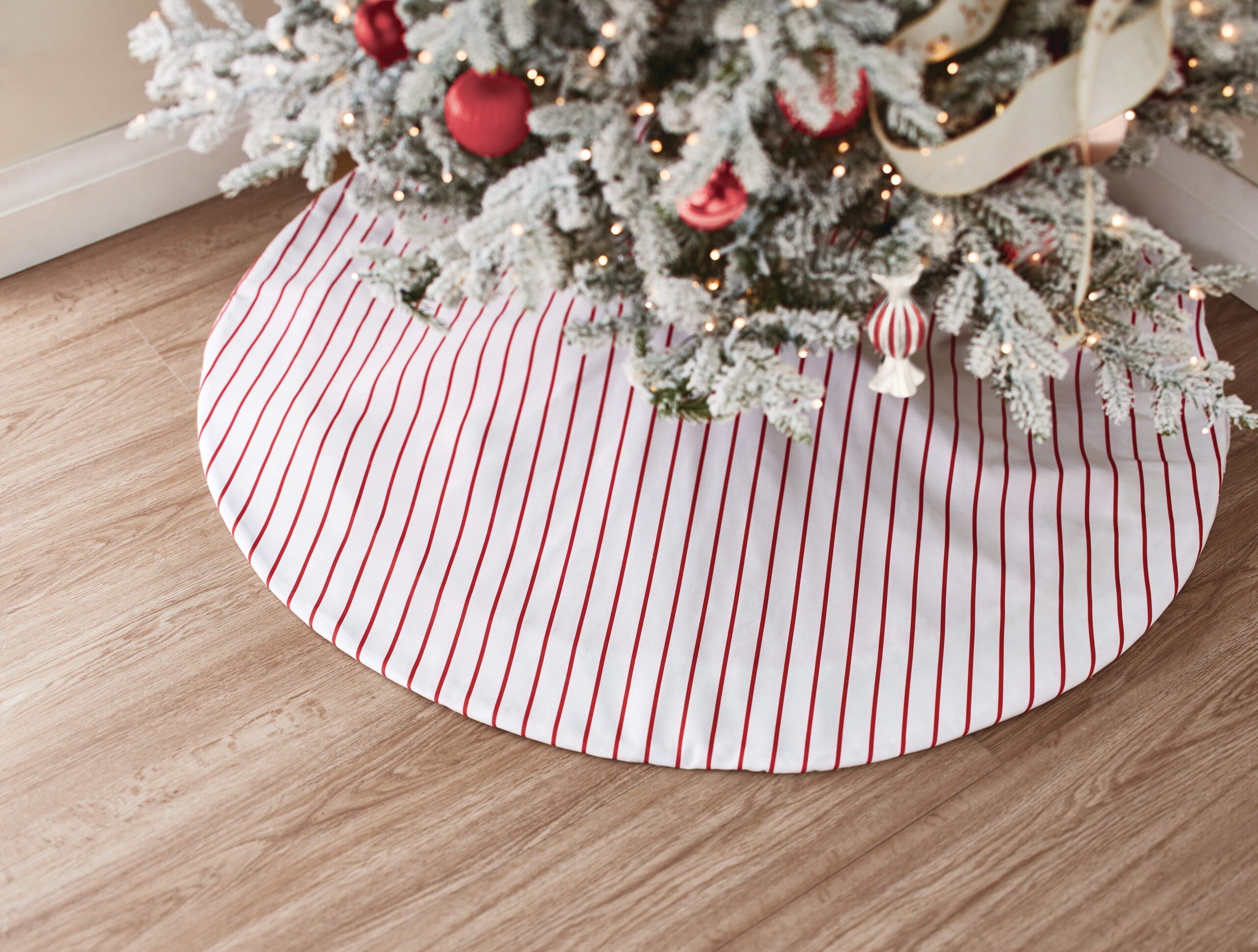 The Reversible Pom-Pom Tree Skirt from The Jillian Harris x CANVAS Christmas Collection