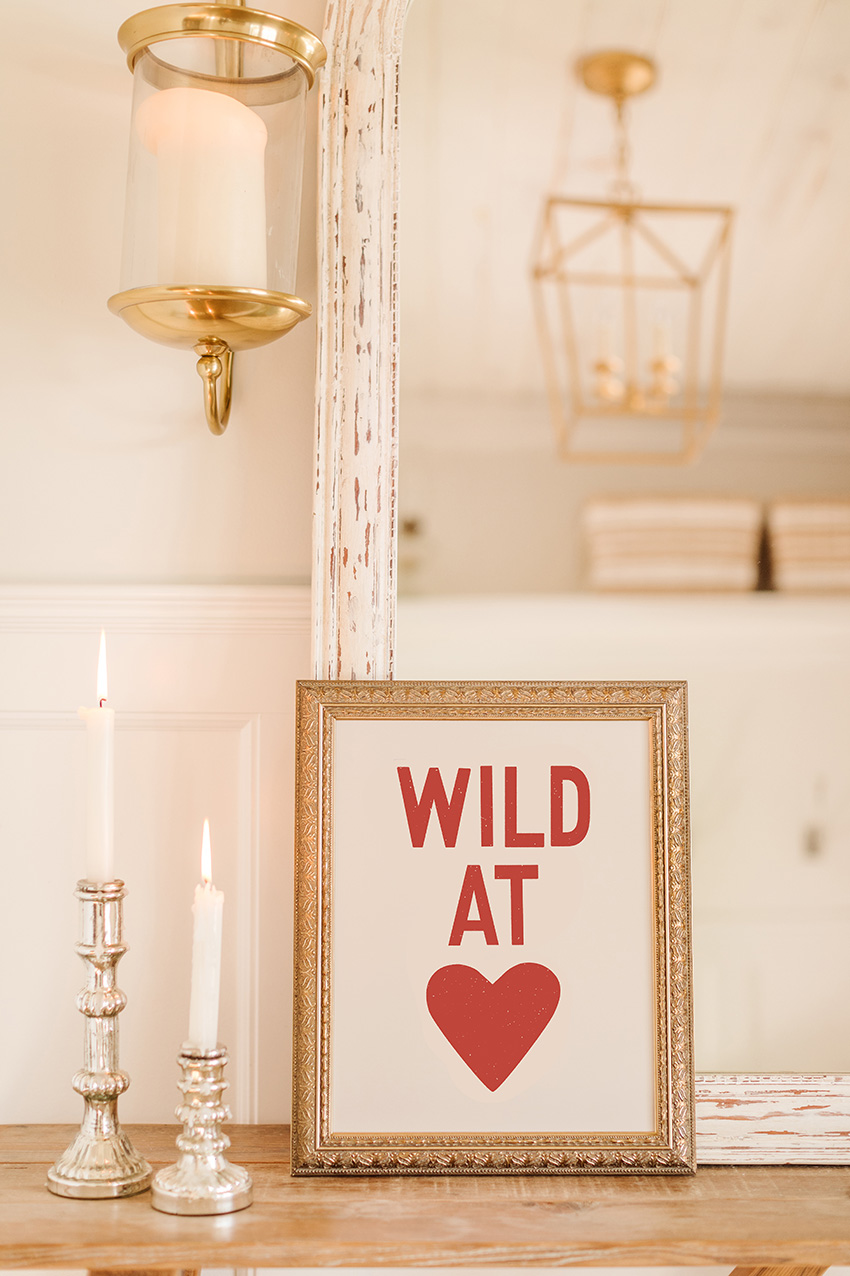 Blush Wild At Heart Print from Jilly Digital for Jillian's Valentine's Day Gift Guide