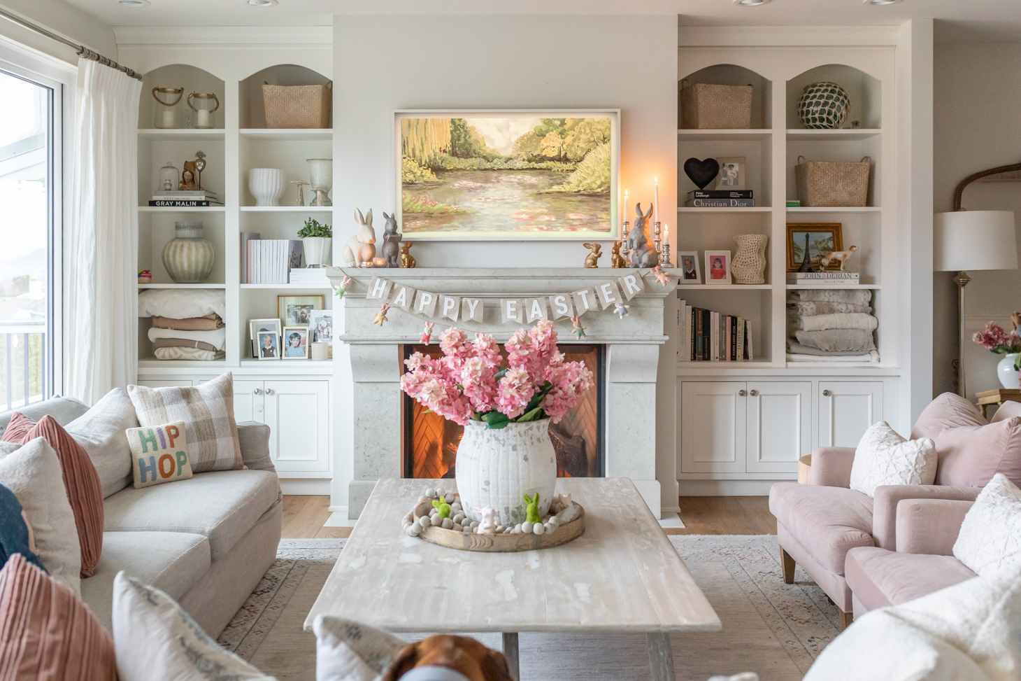 Jillian Harris 2023 Easter Decor living room