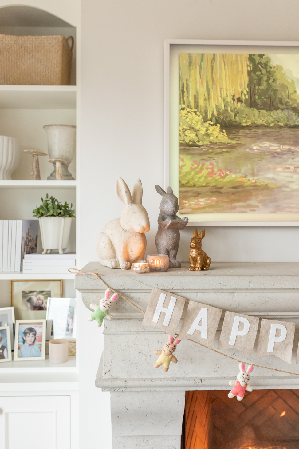 Jillian Harris 2023 Easter decor gold bunnies