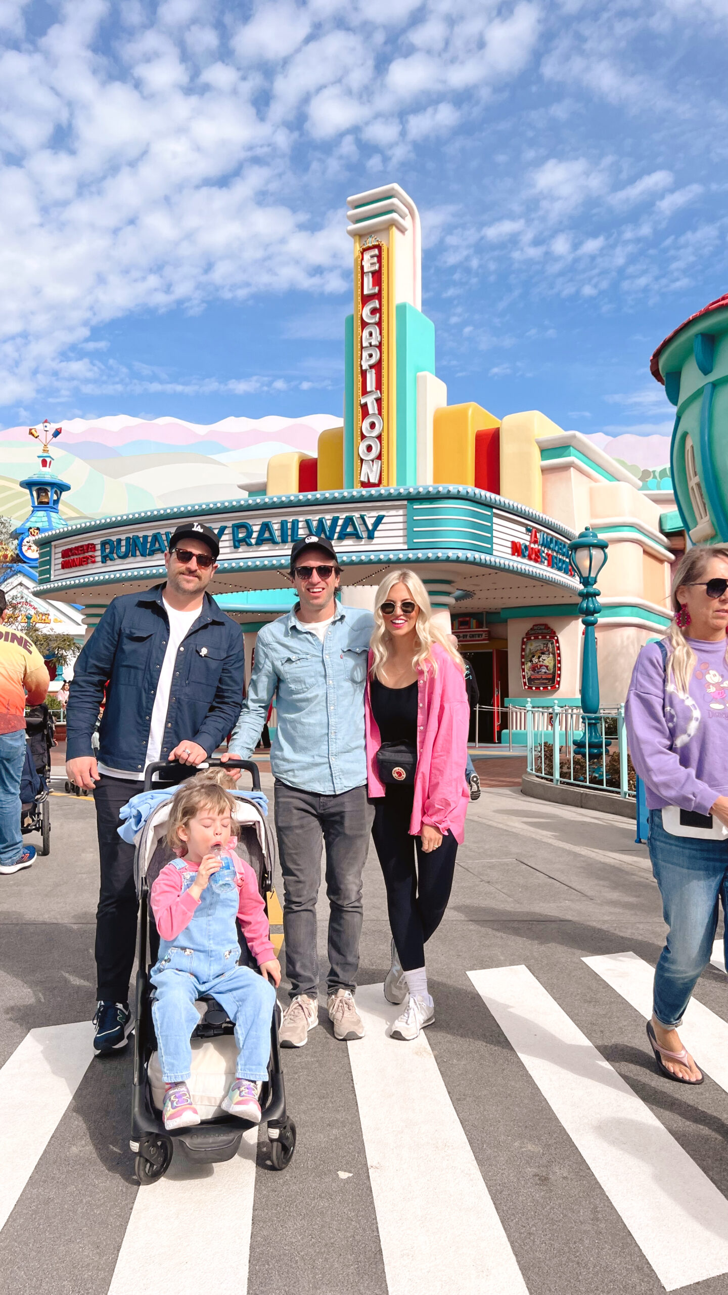 Shay Merritt, Justin Pasutto and Annie Pasutto at Disneyland