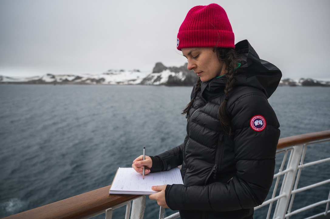 Jillian Harris blog feature Meg O'Hara in Antarctica