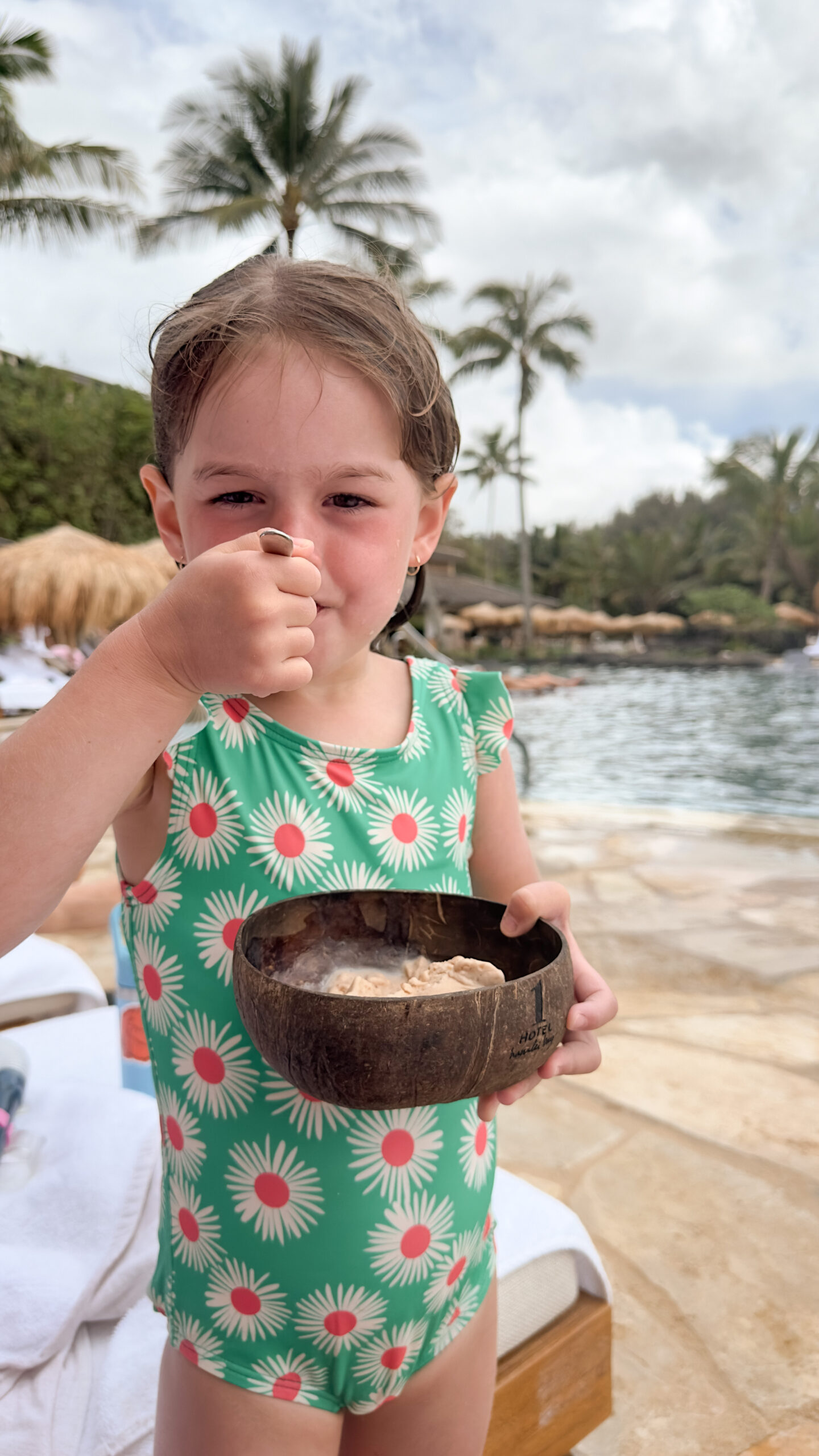 Annie Pasutto at the 1 Hotel Hanalei Bay pool