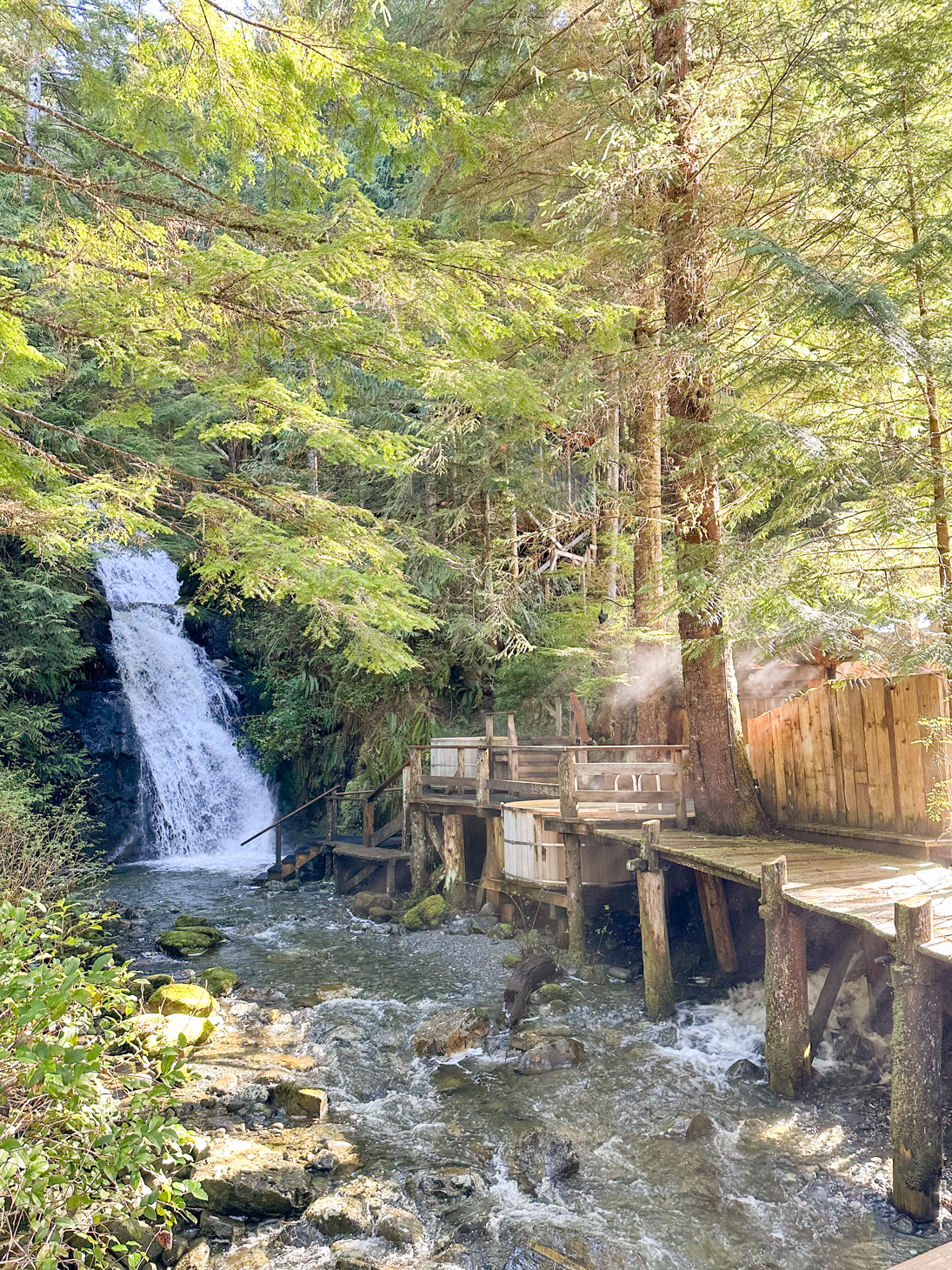 Waterfall at Nimmo Bay 