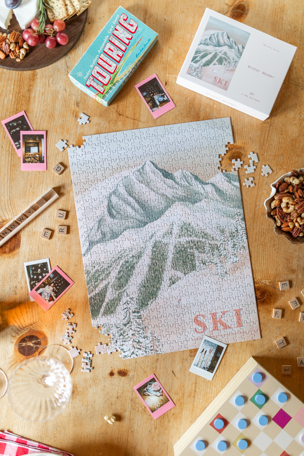 The Winter Wonderland: 500-Piece Linen-Finished Puzzle from The Winter 2023 Jilly Box Add-Ons