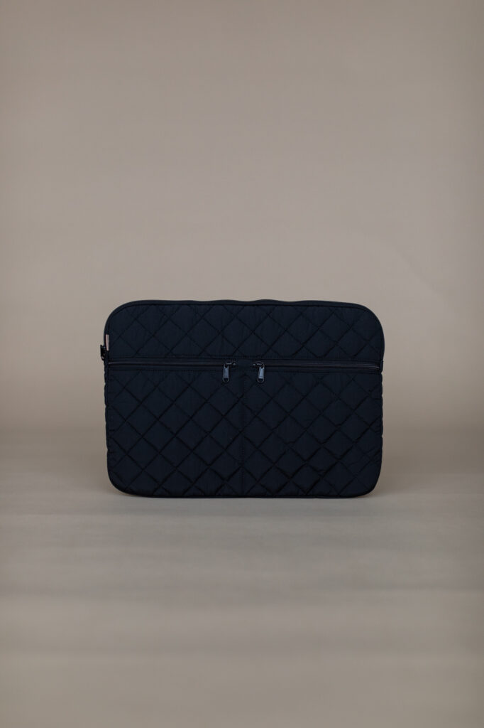 The Jillian Harris x Ela Handbags Laptop Case in black