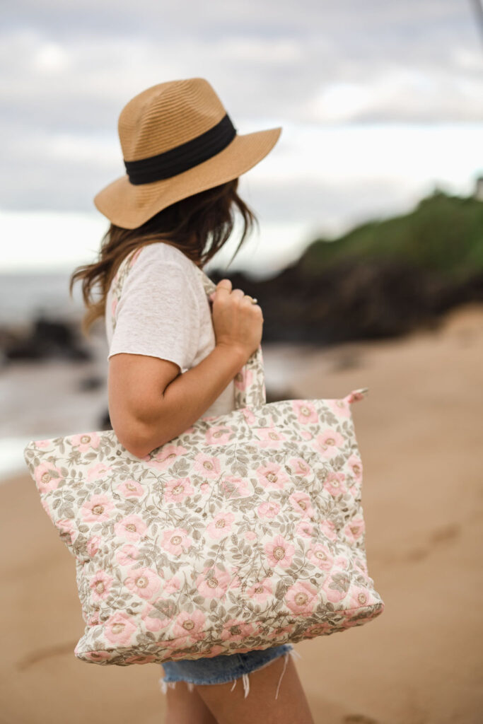 The Jillian Harris x Ela Handbags Everyday Tote in Alberta Rose Print