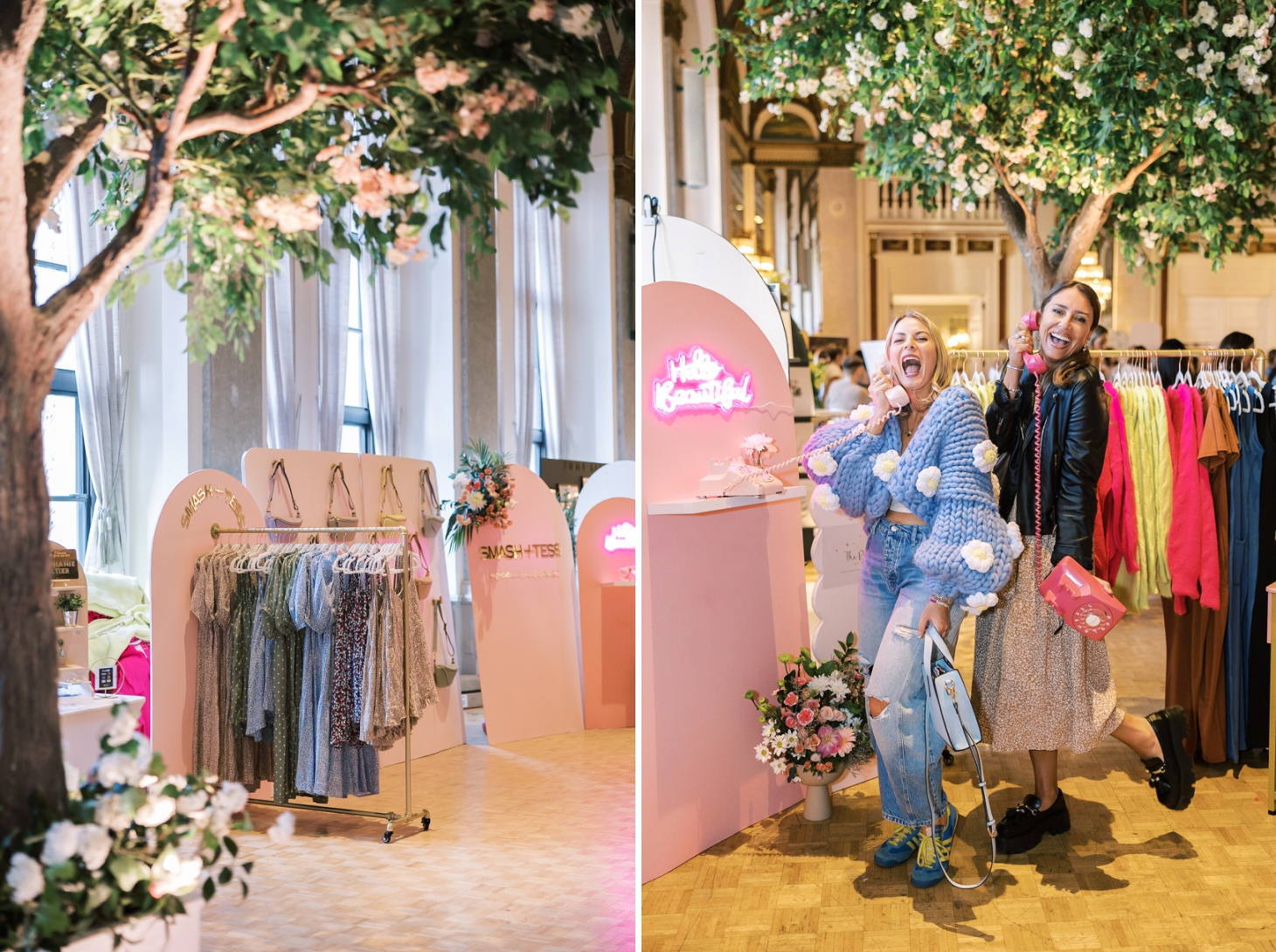 Smash + Tess and Poppy & Peonies pop up store.