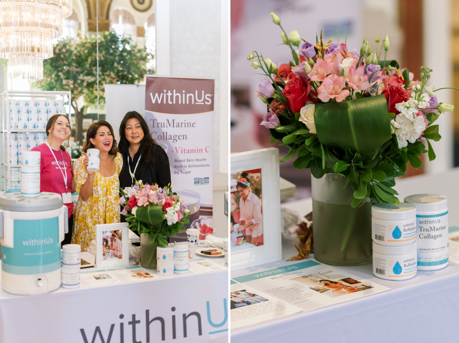 Jillian Harris visiting the withinUs pop up store