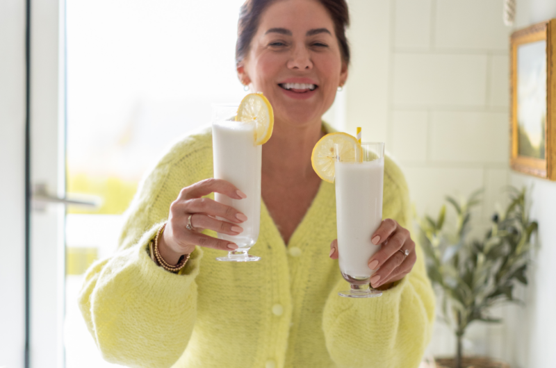 Spiked Frozen Coconut Lemonade