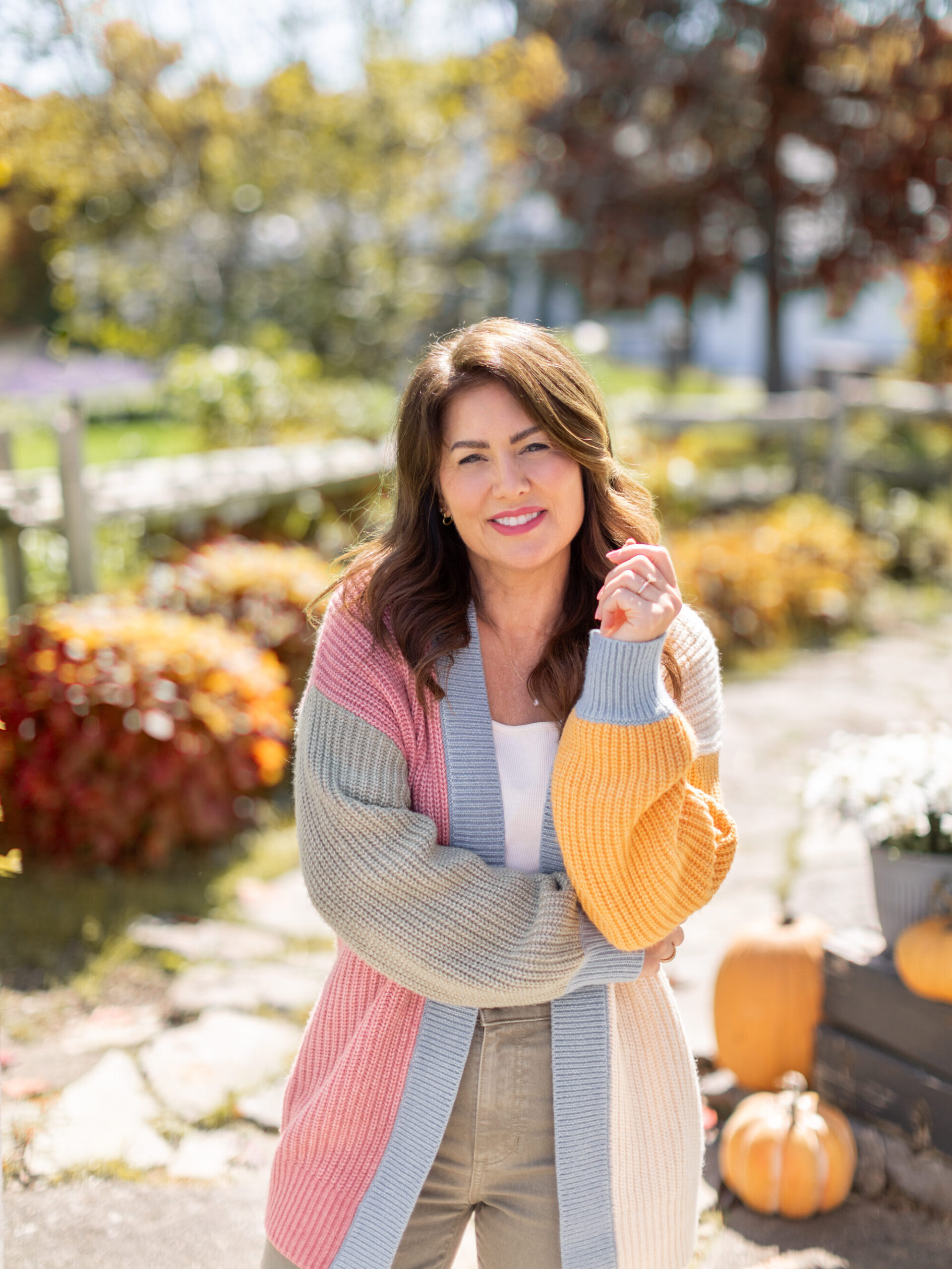 Chroma Colour blocking Cardigan from Jillian Harris's Joe Fresh x Life At Home™ Summer Collection