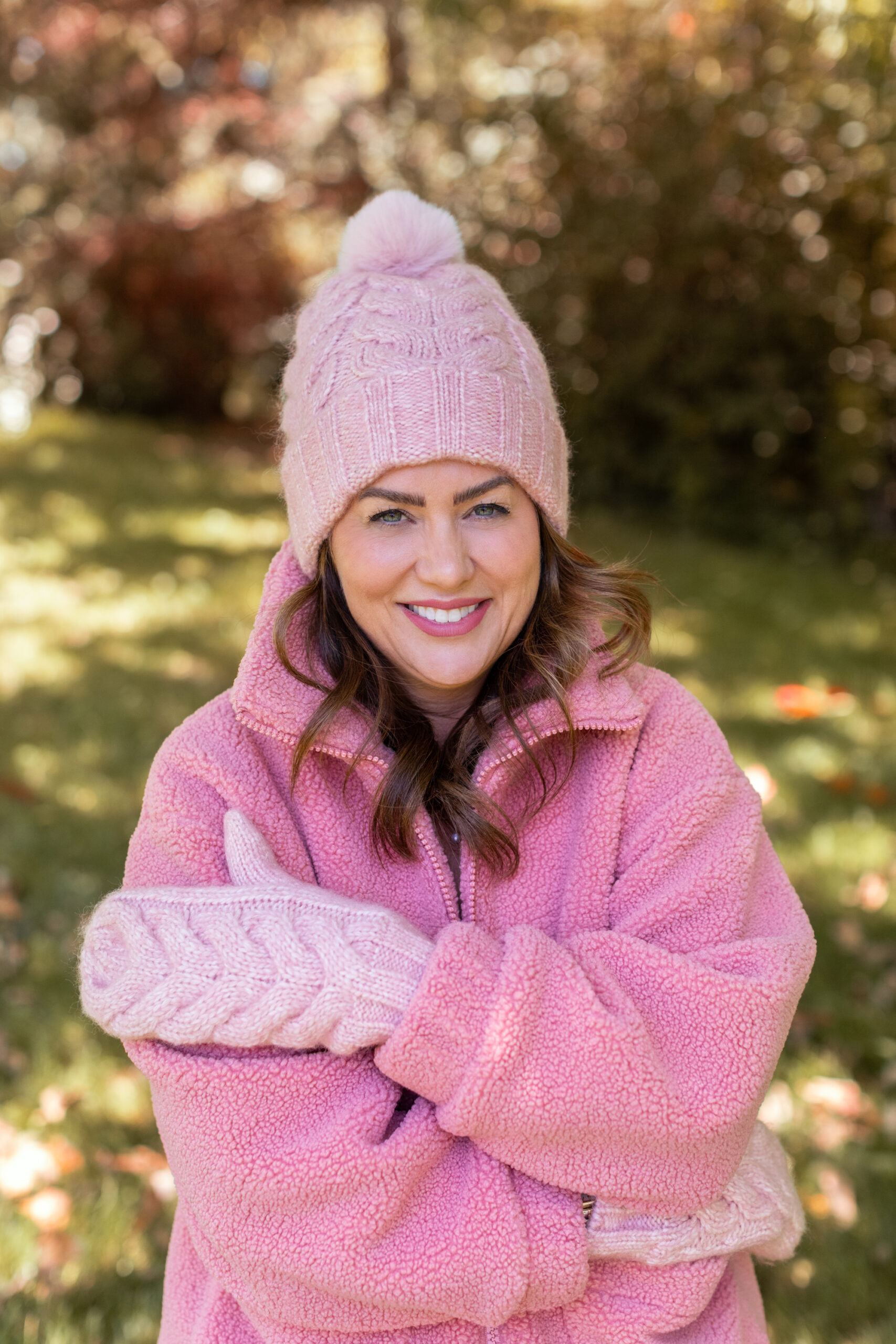 The Tuque and Mitten Set from the Jillian Harris x Joe Fresh x Life At Home™ Fall Collection