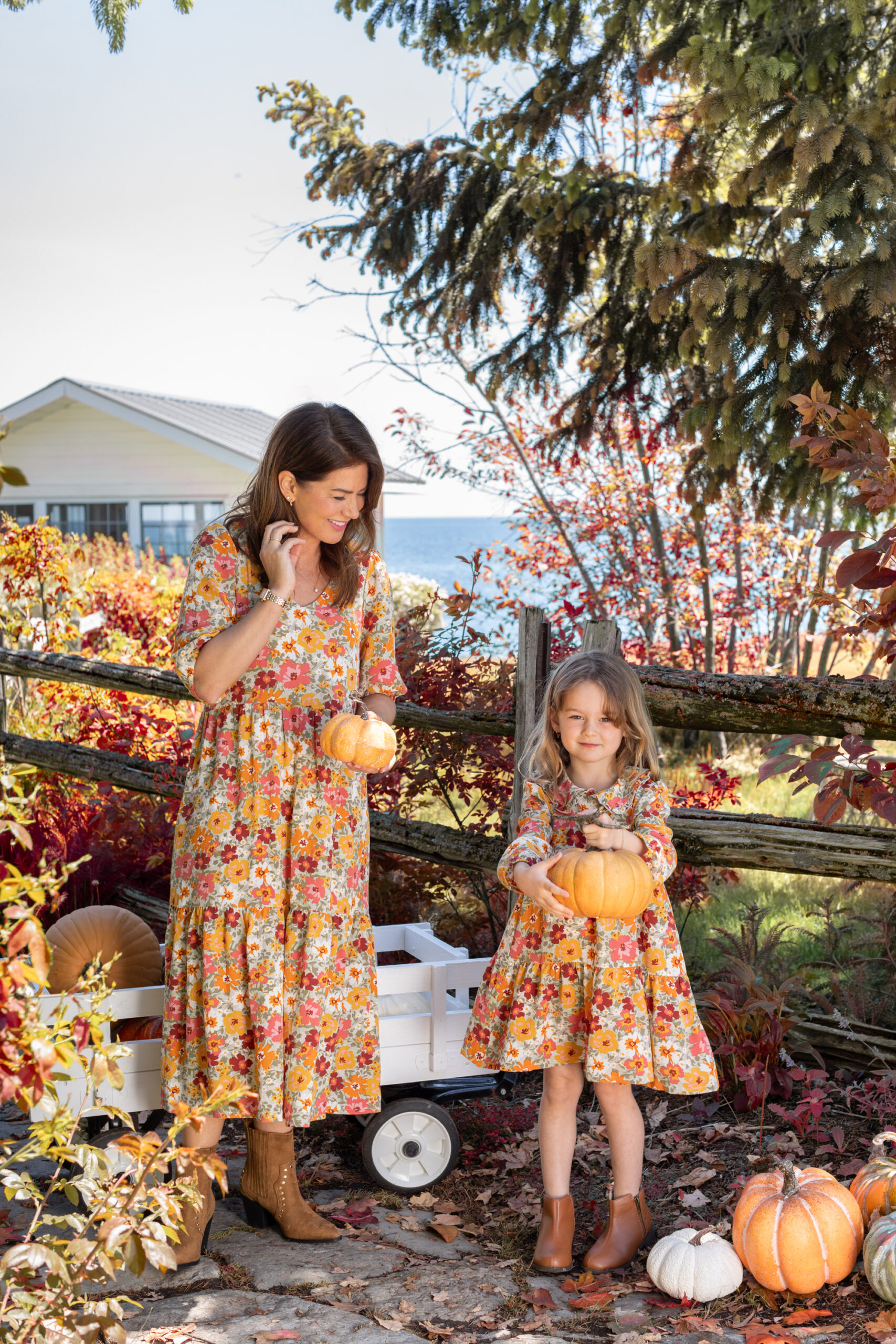 The Kids/Toddler Autumn Breeze Tiered Dress from the Jillian Harris x Joe Fresh x Life At Home™ Fall Collection