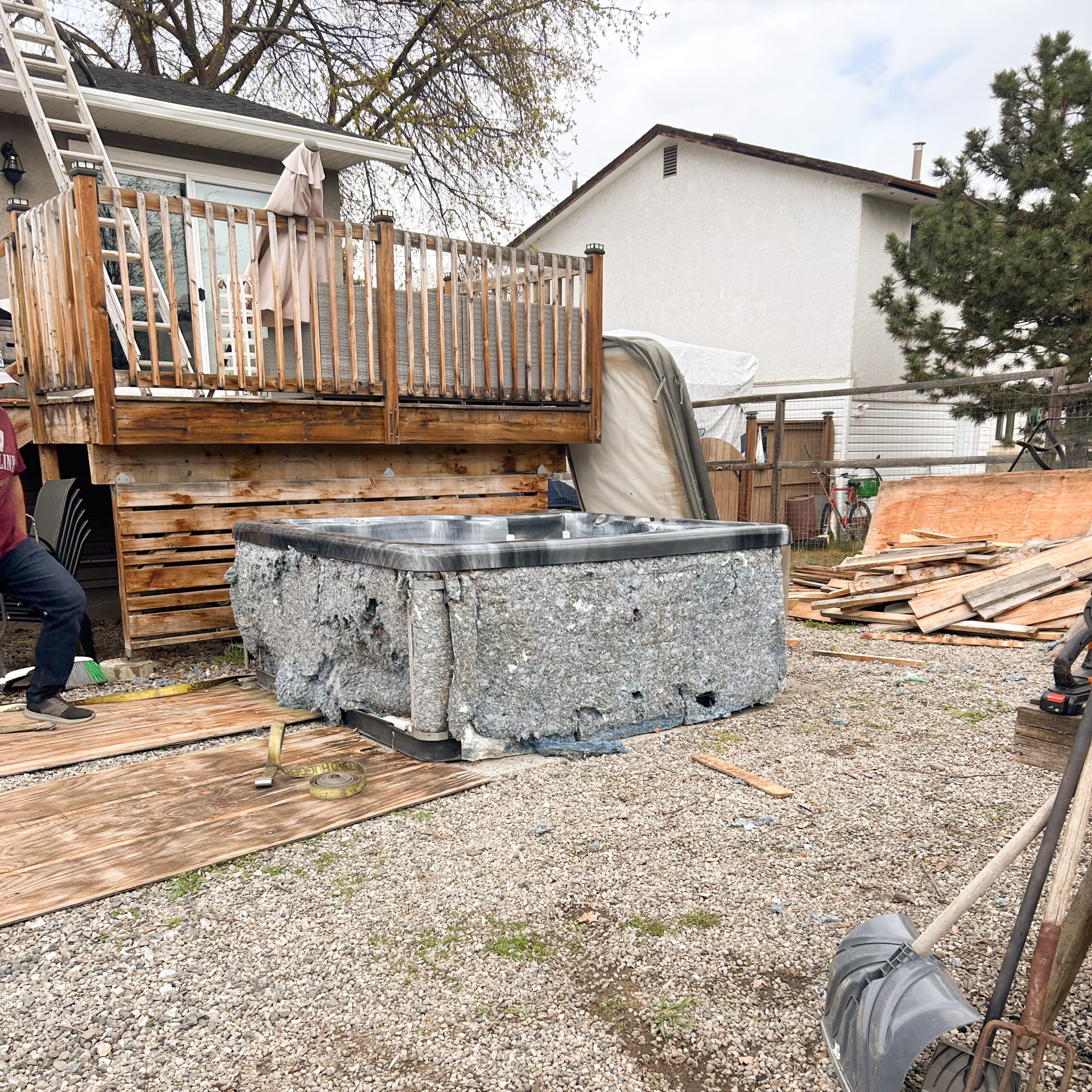 House Renovation Before - Backyard