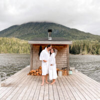 Jillian Harris and Justin Pasutto at Nimmo Bay