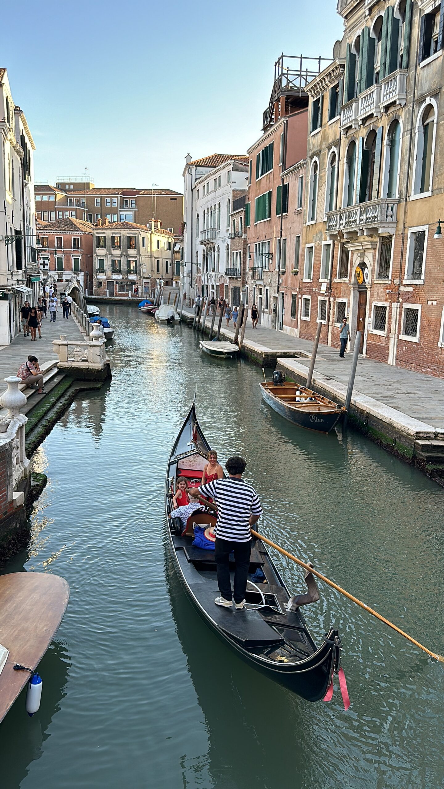 Jillian and family on a gondola ride