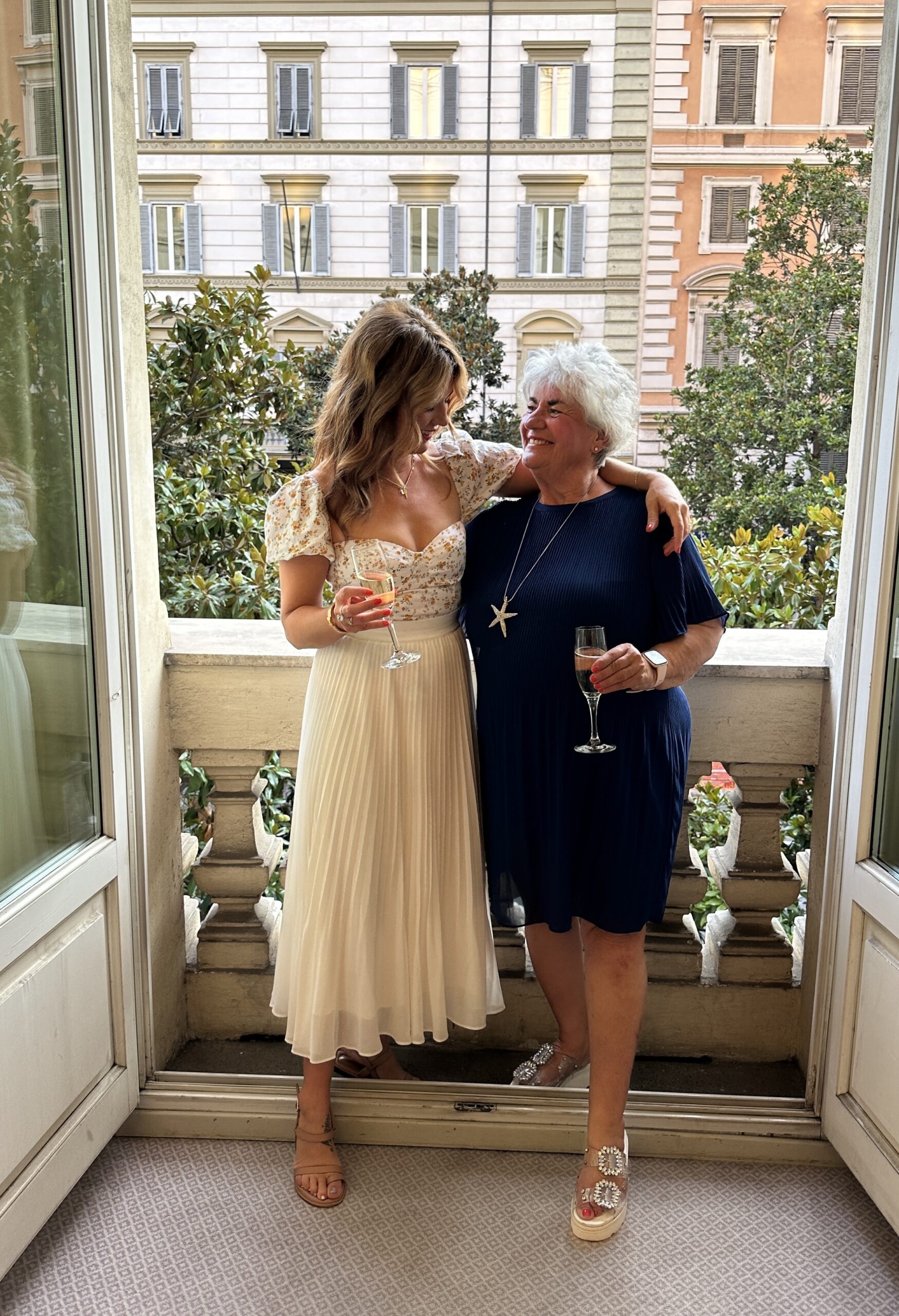 Jillian and Peggy Harris at The Westin in Rome, Italy