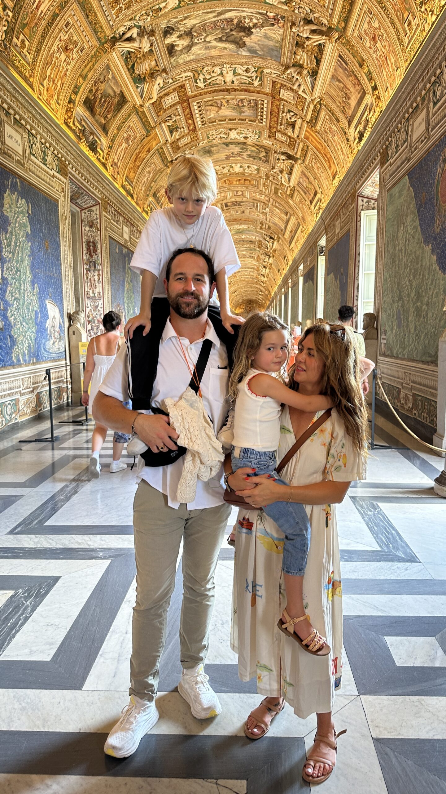 Jillian Harris and family in Rome