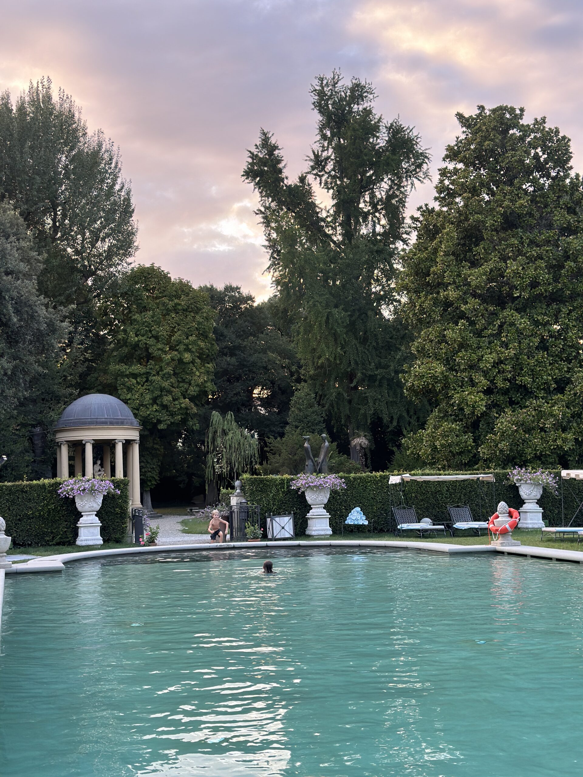 The pool at The Four Seasons Florence