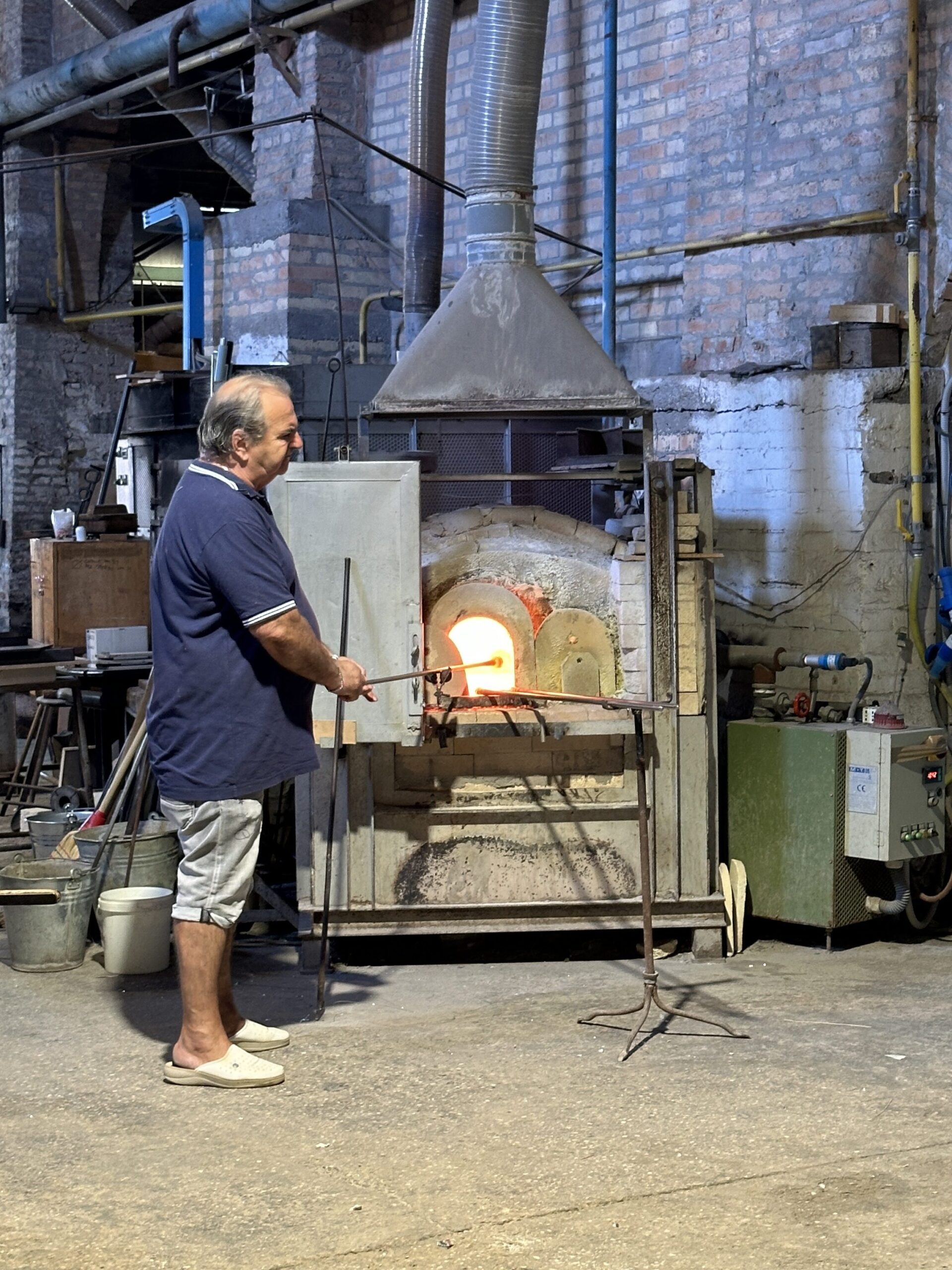 Glass-making in Murano, Italy