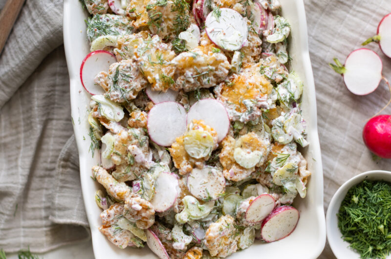 Crispy Tater Tot Potato Salad