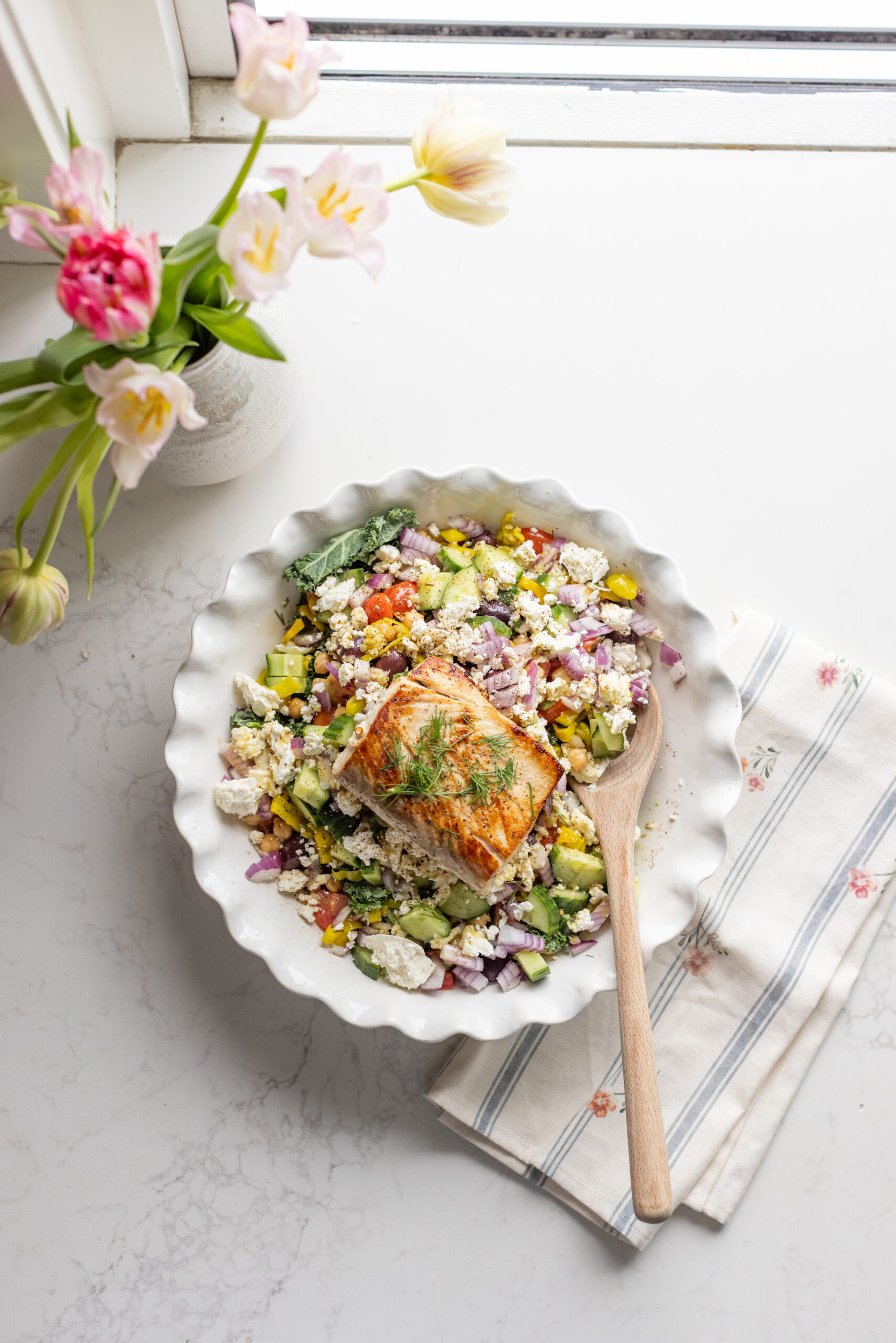 Jillian's favourite Mediterranean salad.