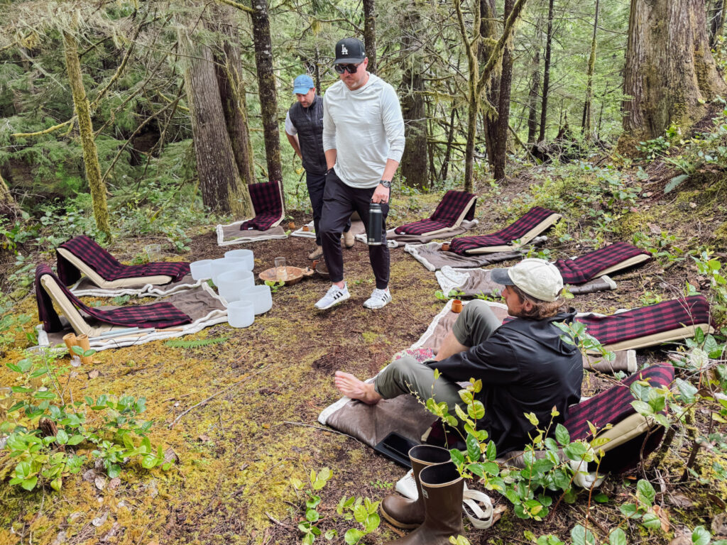 Sound bath in the rainforest