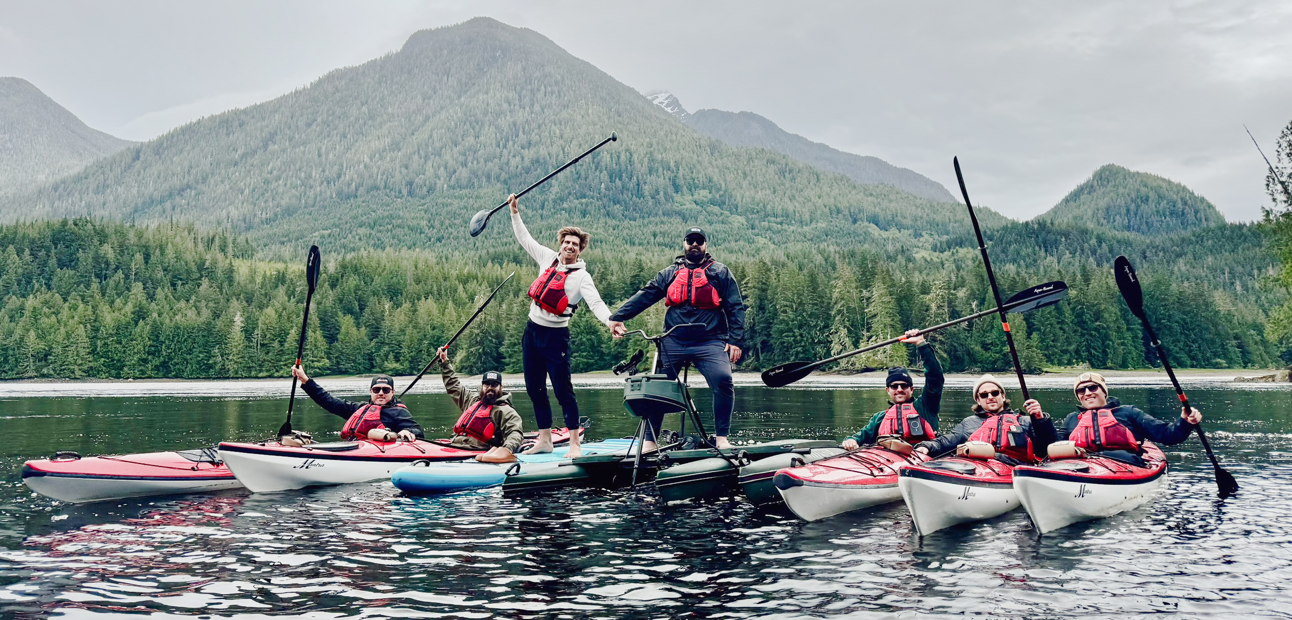 Kayak excursion at Nimmo Bay