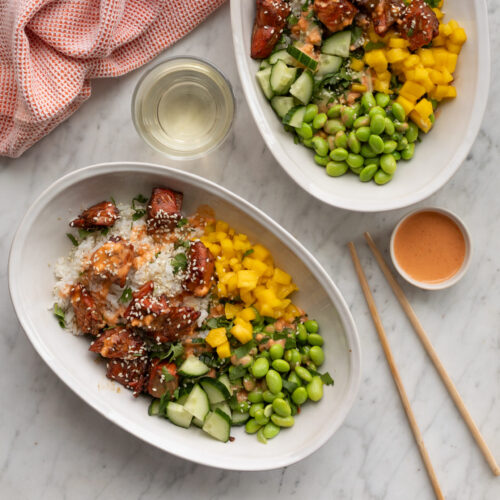 Go-To Dinner Recipe: Teriyaki Salmon Rice Bowls Post Featured Image