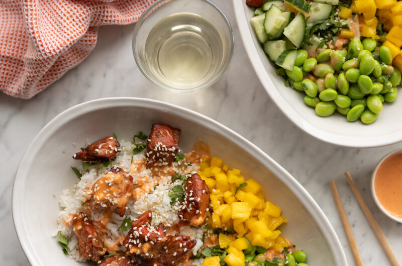 Teriyaki Salmon Rice Bowls