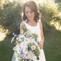 Jillian Harris wedding flower bouquet