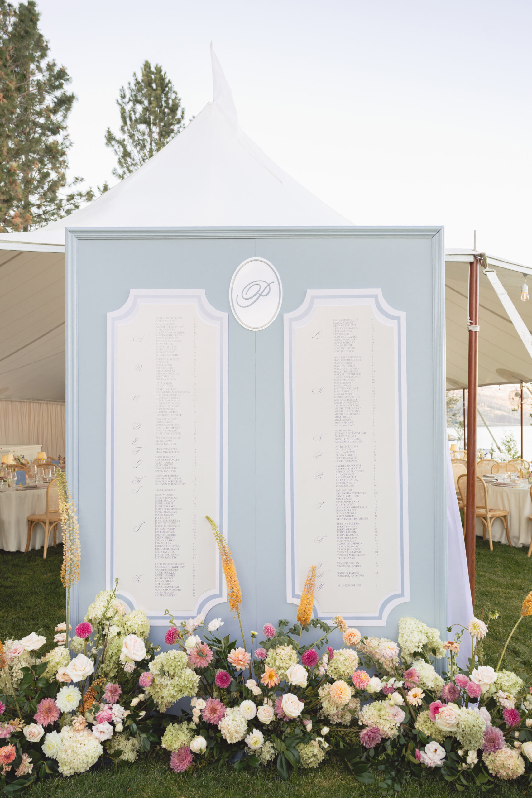 Jillian Harris and Justin Pasutto wedding reception flowers