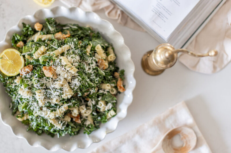 Kale Caesar Pasta Salad: Justin's Famous Recipe with a Twist!