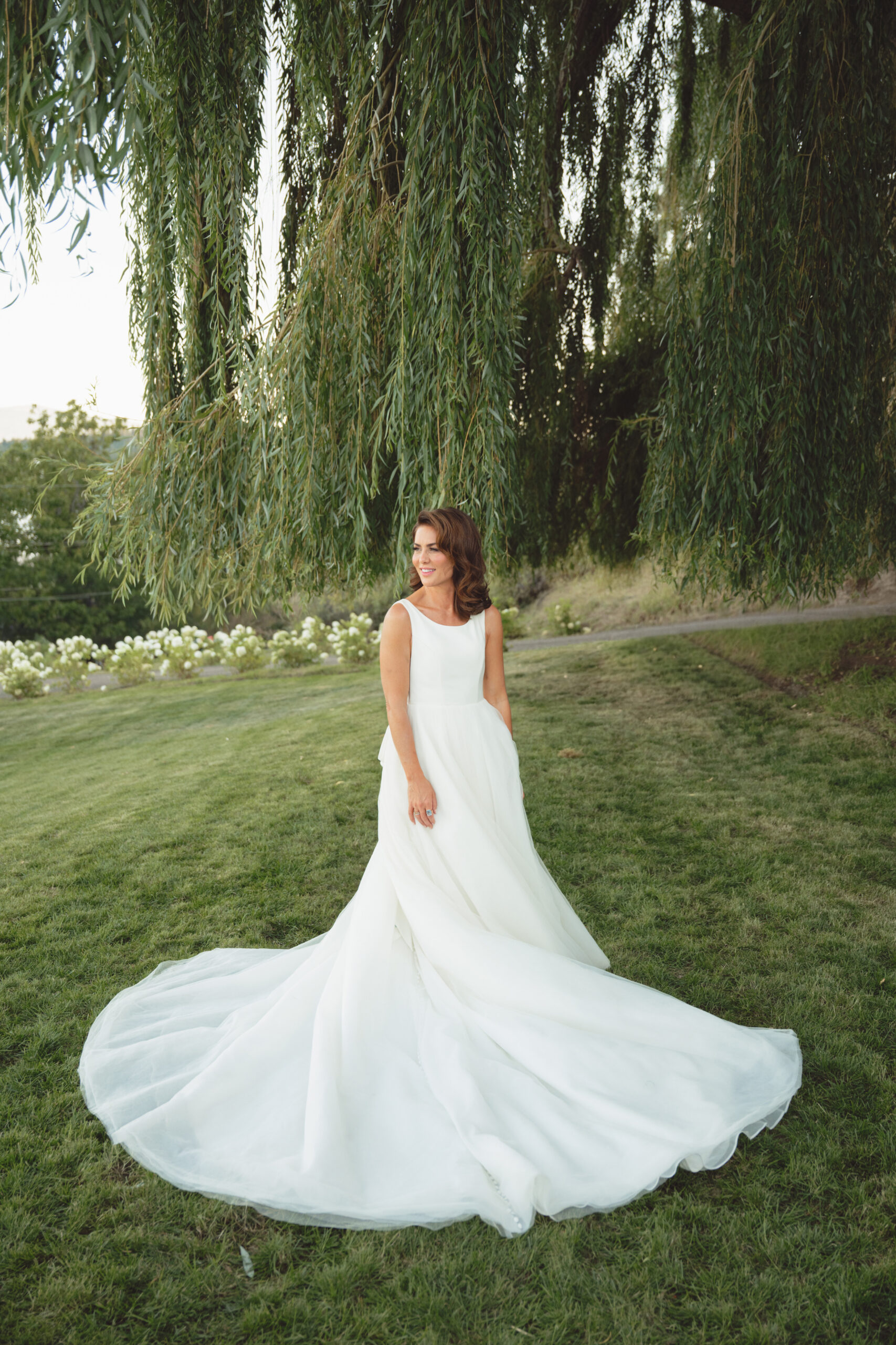 Jillian Harris in wedding dress
