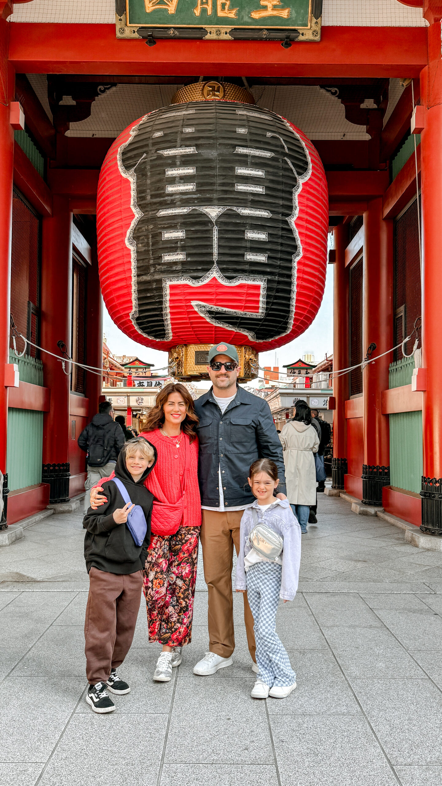 Jillian, Justin and family in Tokyo, Japan